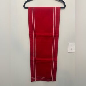 Red and Silver Table Runner